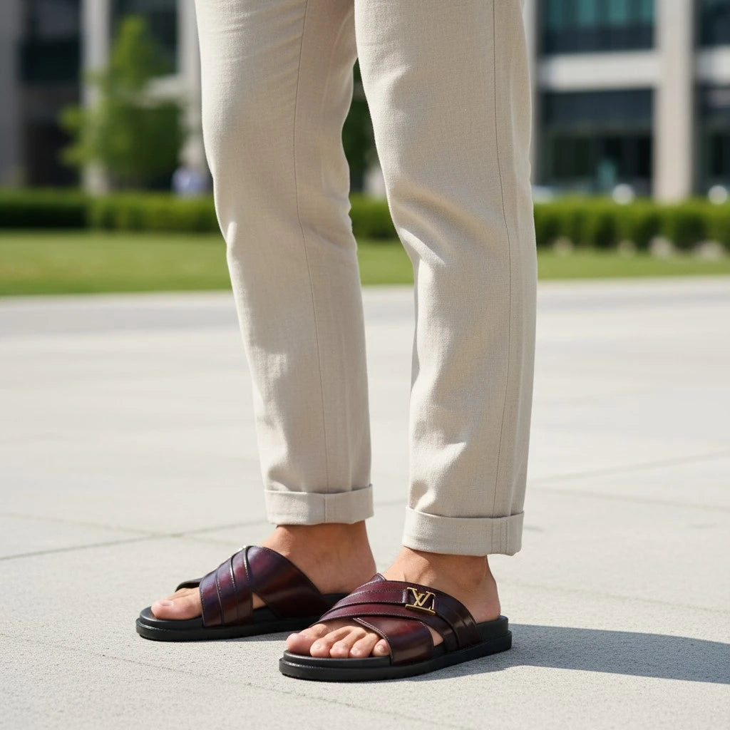 CASUAL BROWN  LV SLIPPER