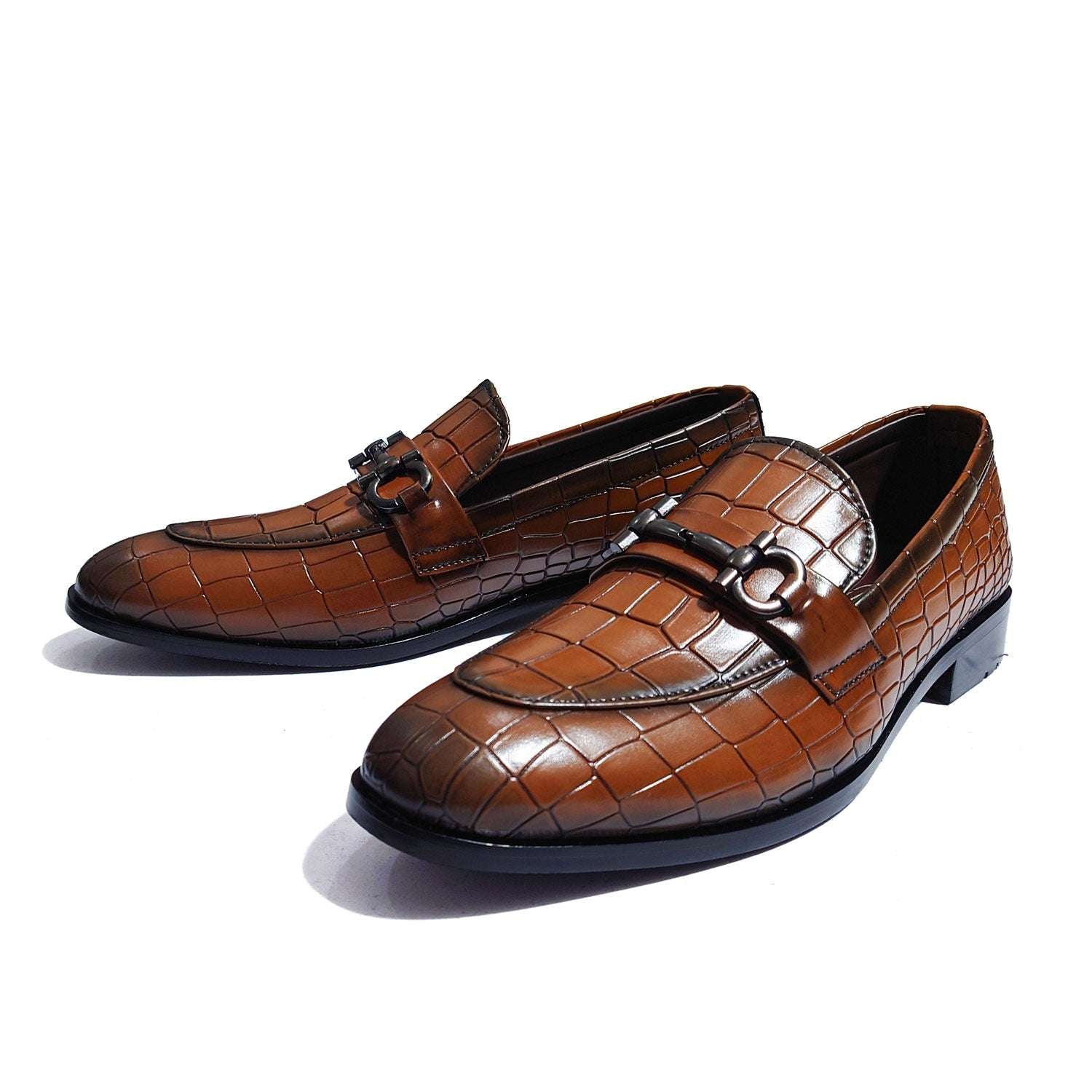TEXTURED TWO-TONE SLIP-ONS