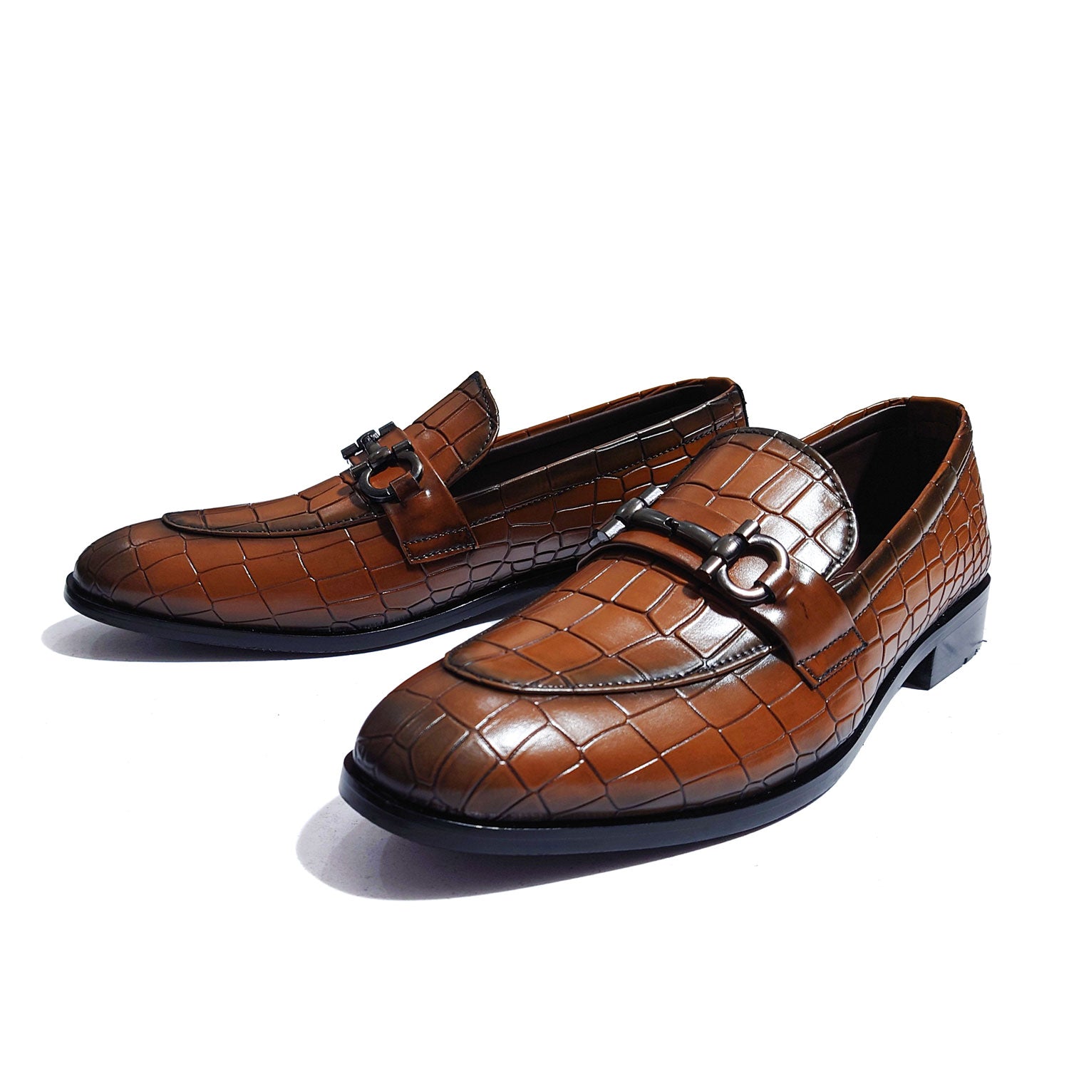 TEXTURED TWO-TONE SLIP-ONS
