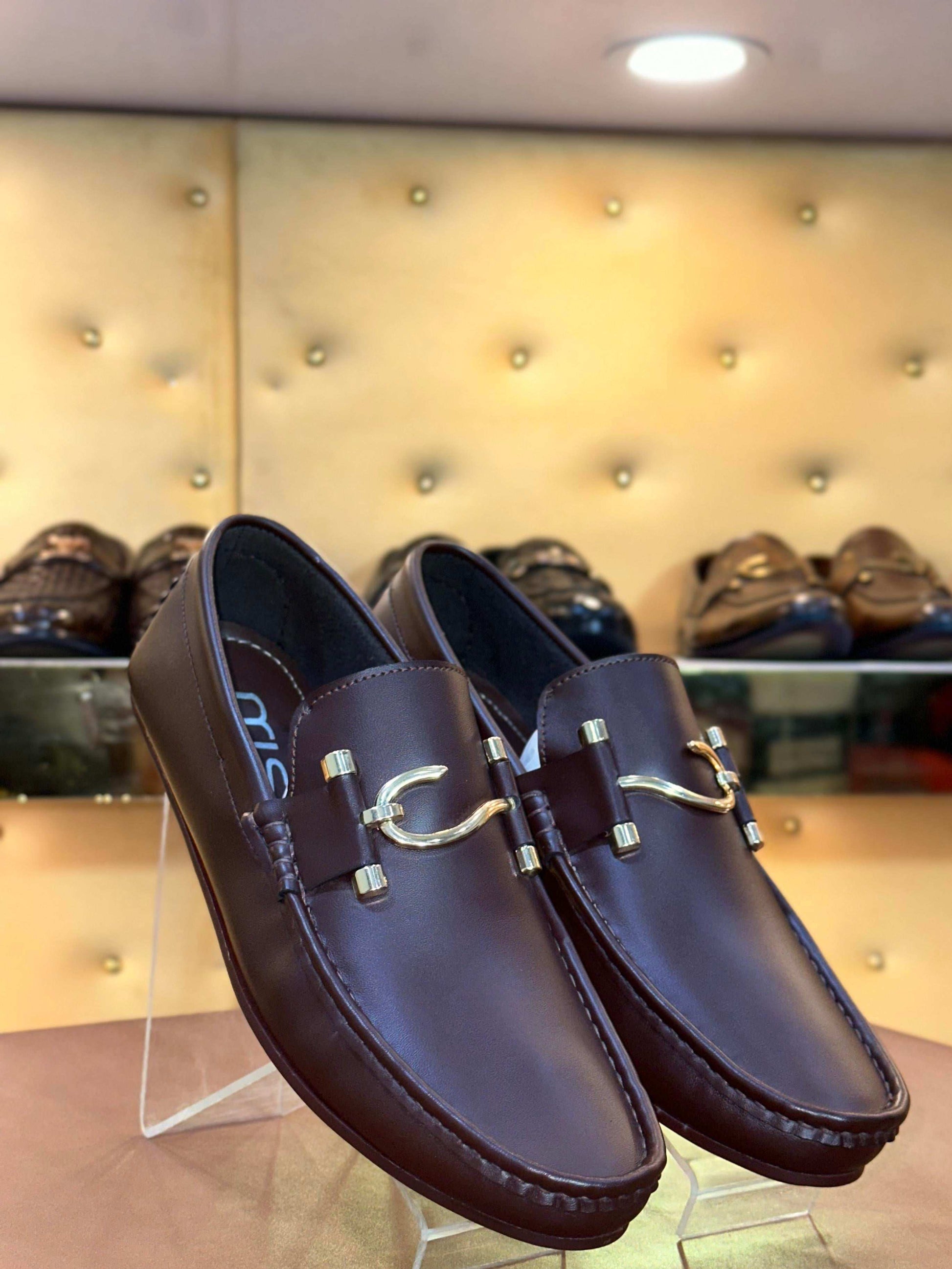 S BROWN LOAFERS