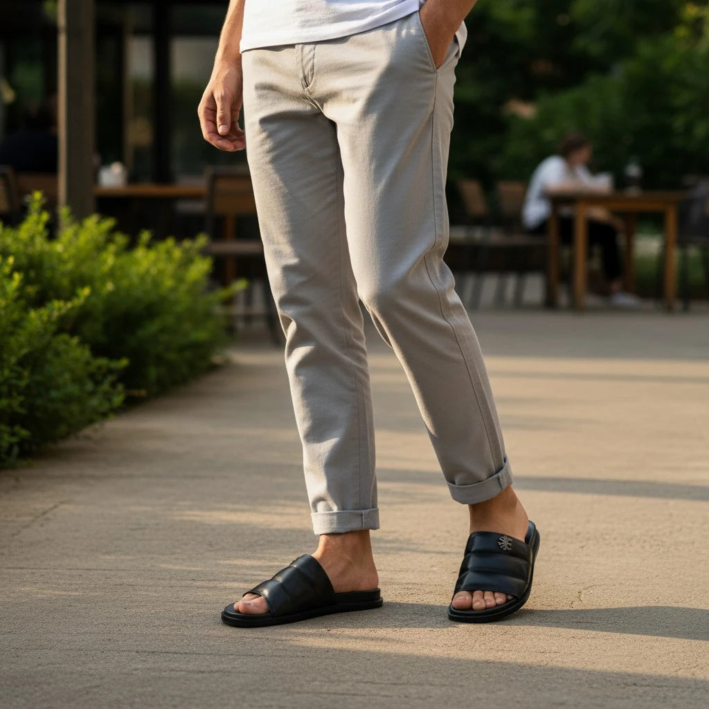 CASUAL BLACK SLIPPER