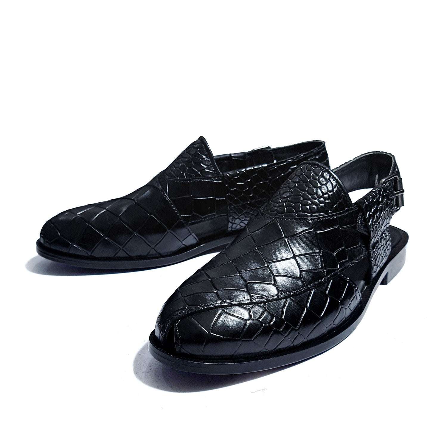 CROCODIL BLACK CHAPPAL 804