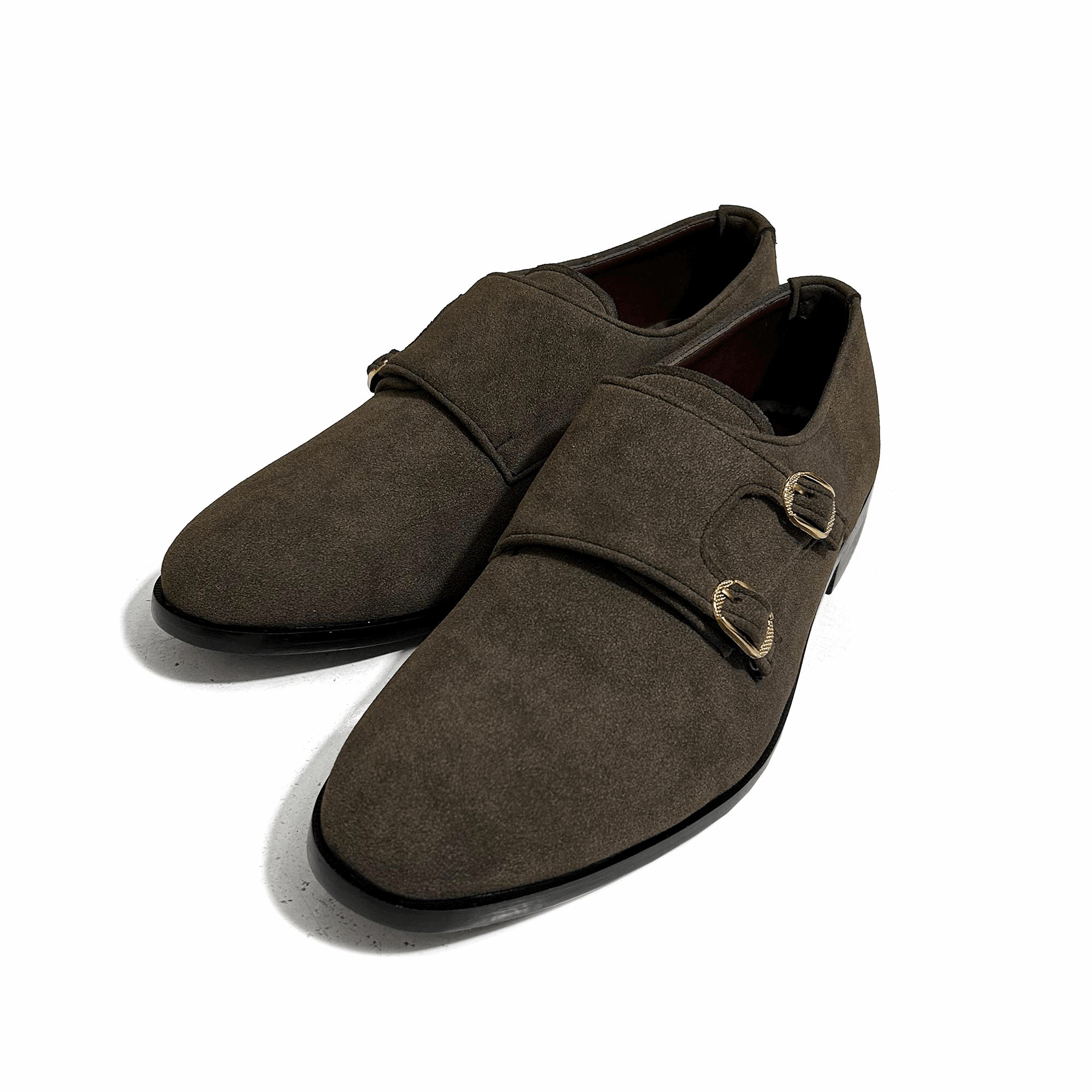 DOUBLE MONK SUEDE BROWN 5083
