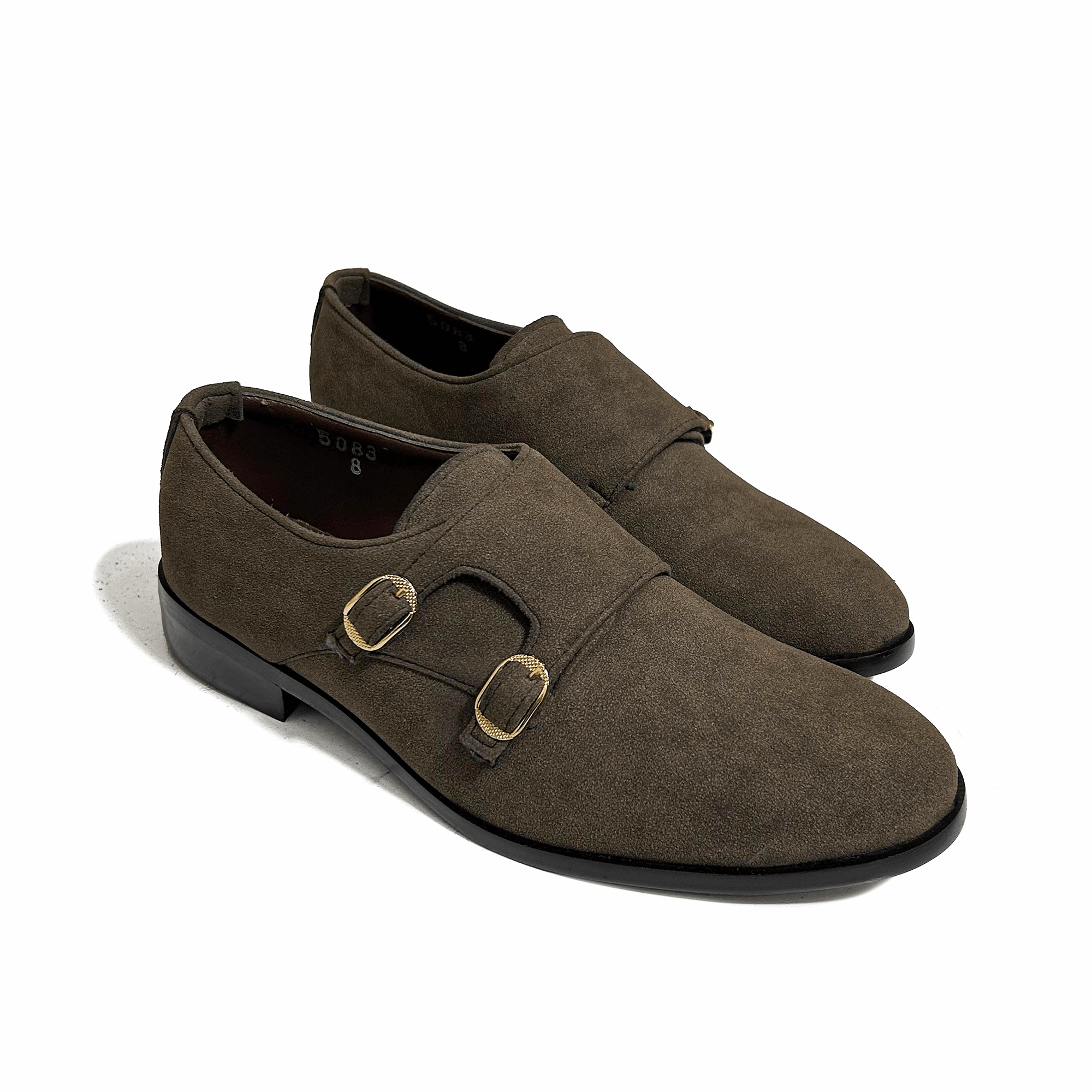 DOUBLE MONK SUEDE BROWN 5083