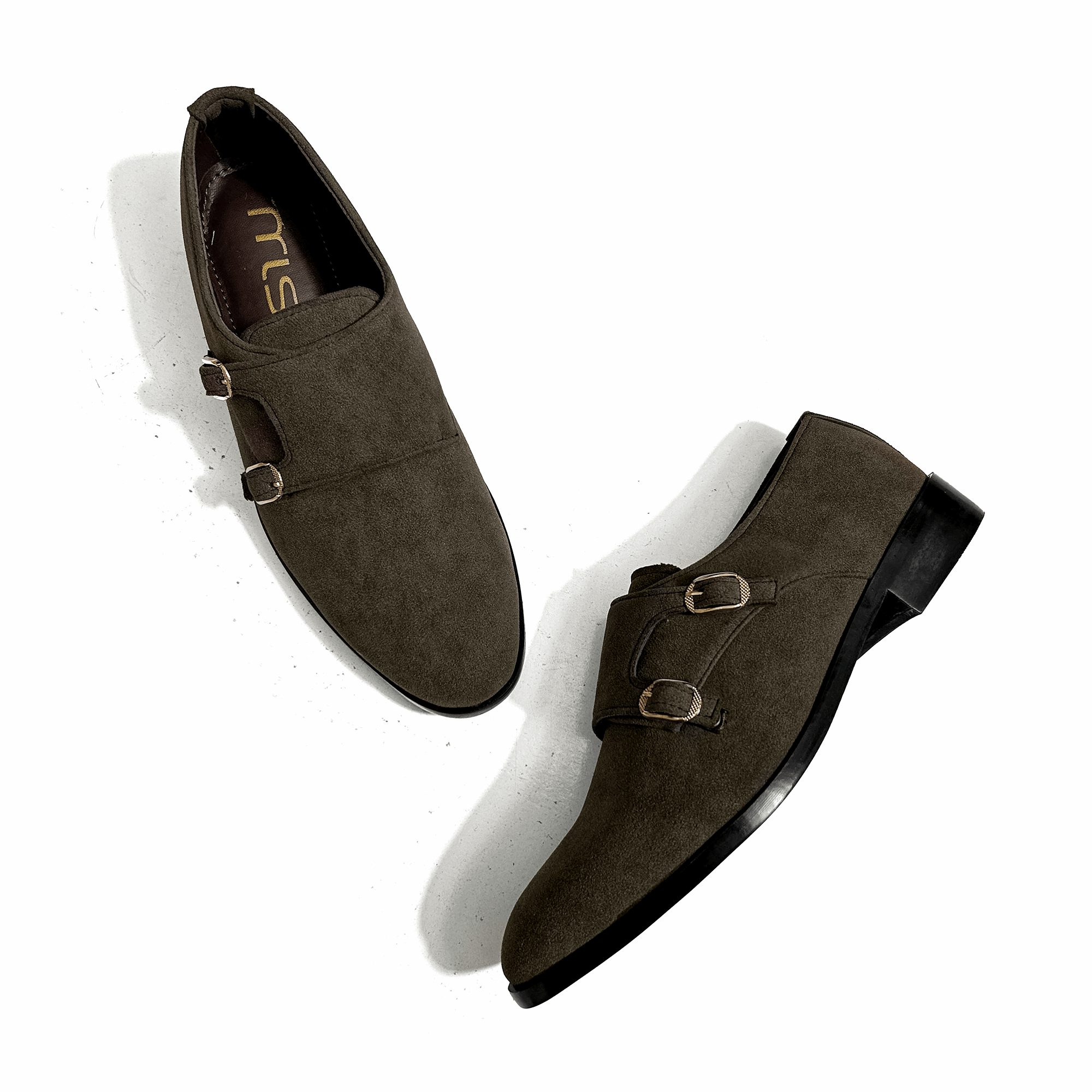 DOUBLE MONK SUEDE BROWN 5083