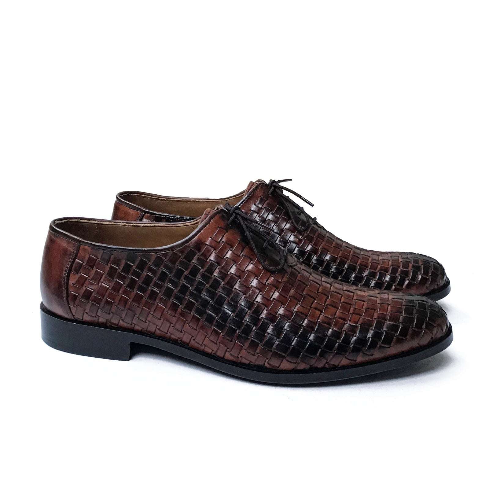 BRAIDED SHOES TWO-TONE 795