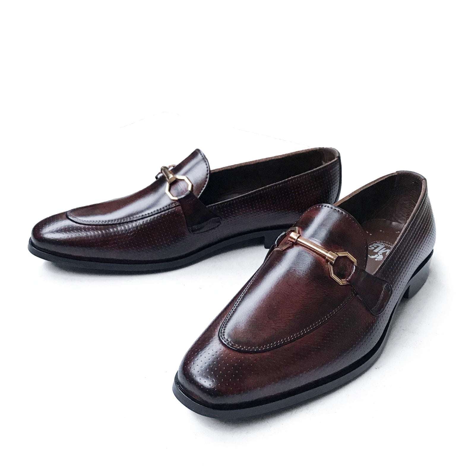 DARK BROWN FORMAL SLIP-ONS 793