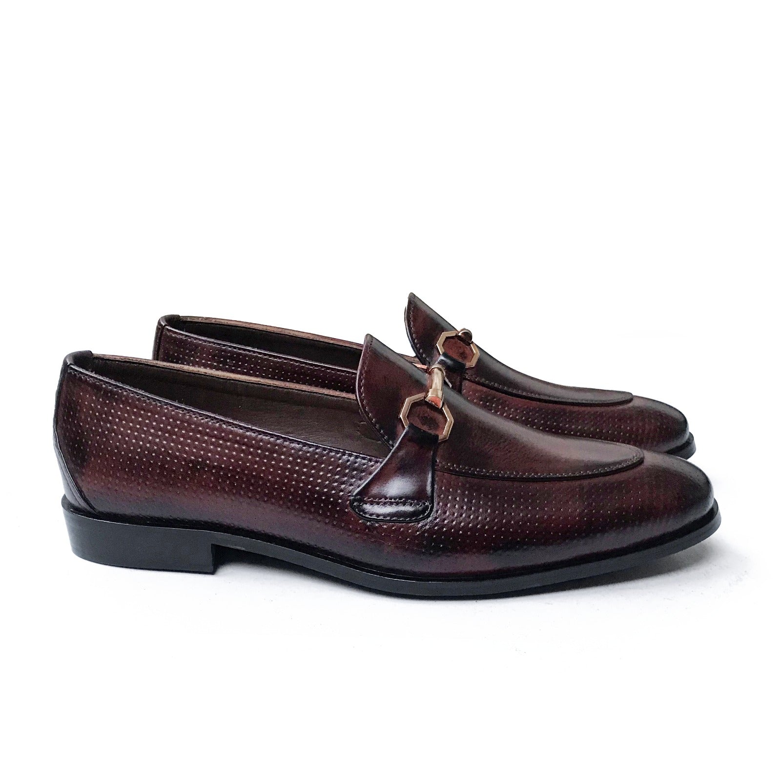 DARK BROWN FORMAL SLIP-ONS 793