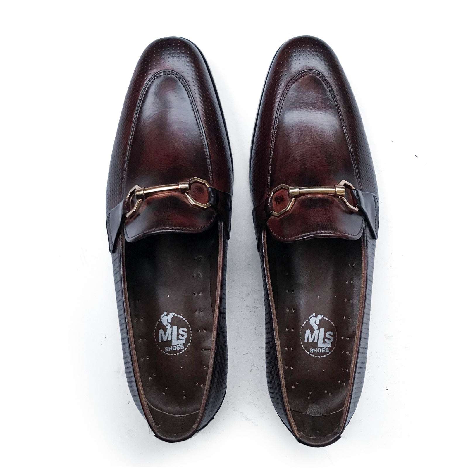 DARK BROWN FORMAL SLIP-ONS 793