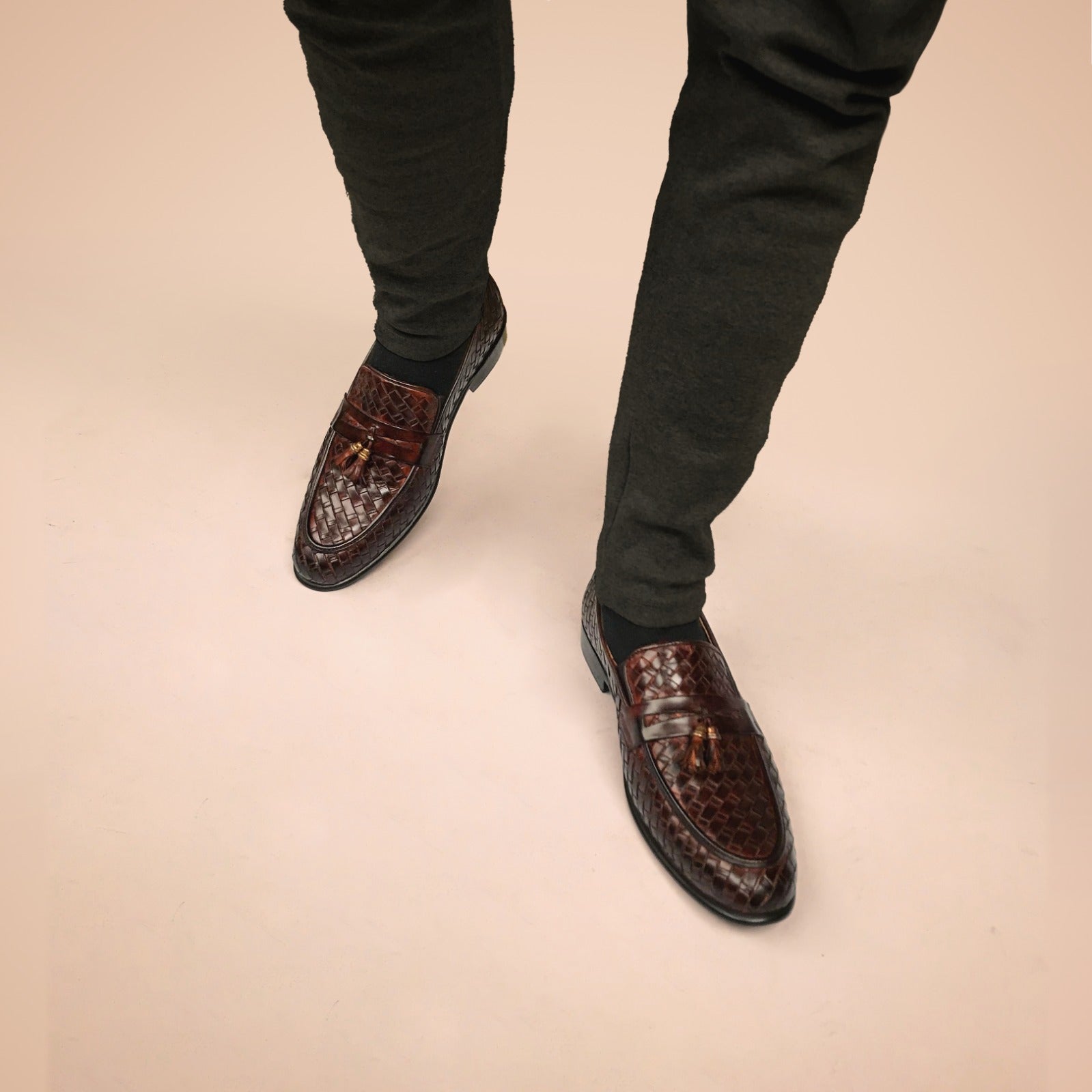 BRAIDED BROWN FORMALS 632 - MLS Store
