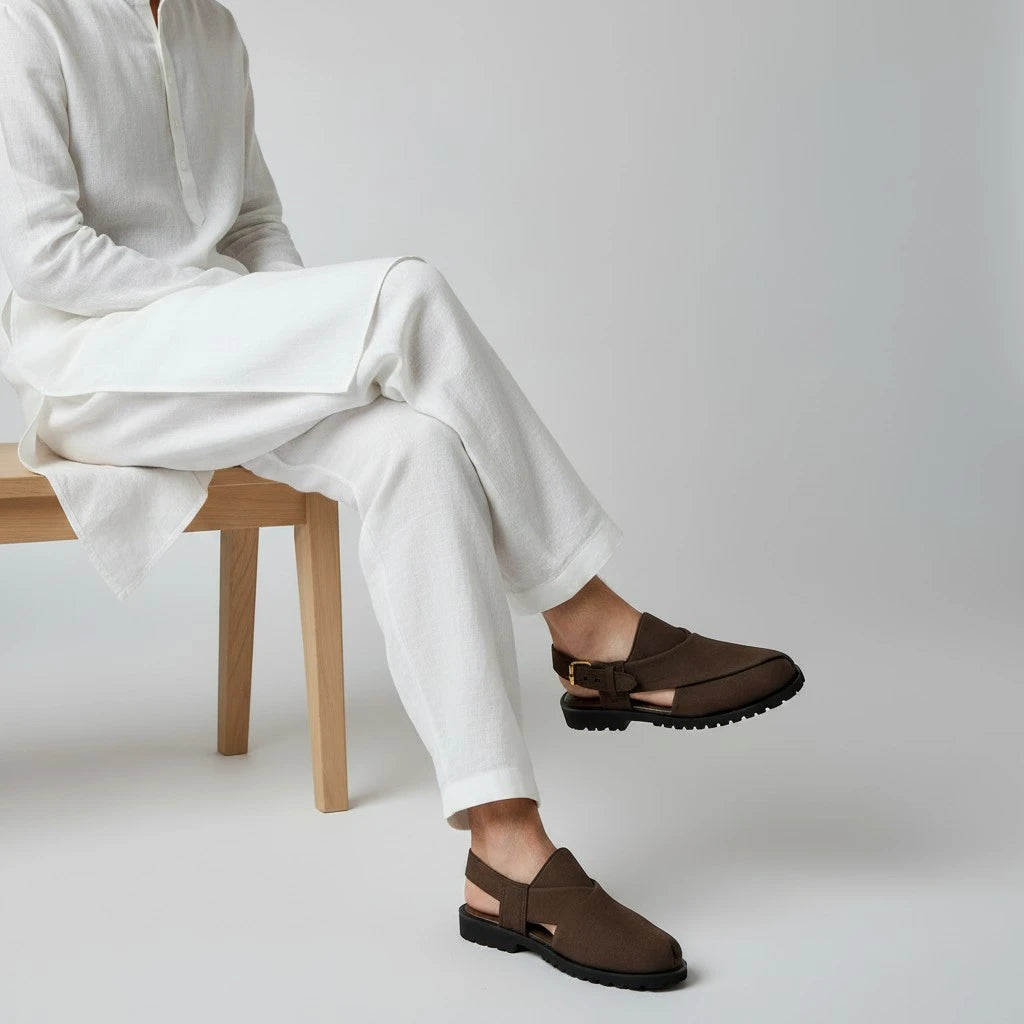 BROWN SUEDE KHERI