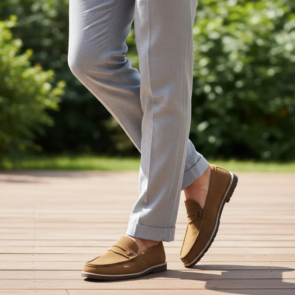 FLAT SUEDE LORO PIANA  CML
