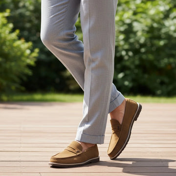 FLAT SUEDE LORO PIANA  CML
