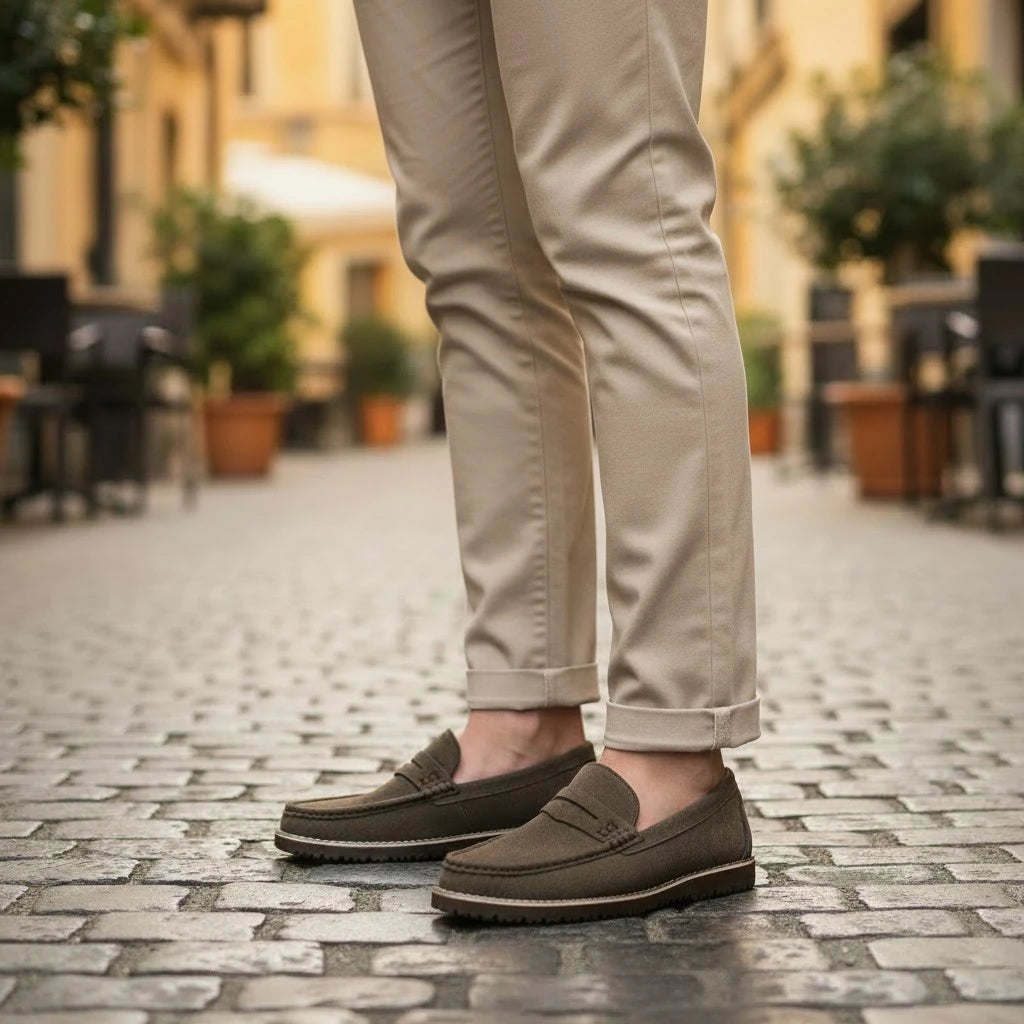 FLAT SUEDE LORO PIANA BR