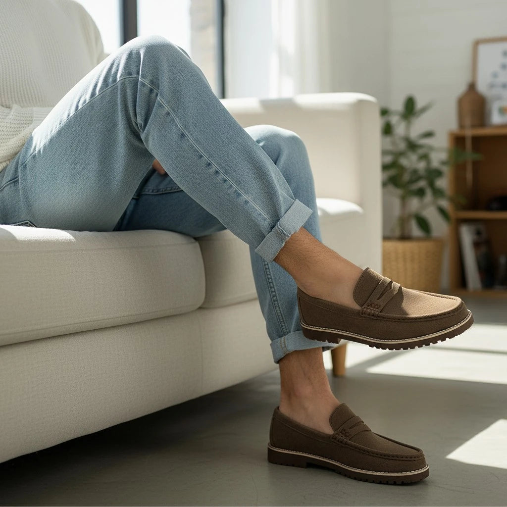 FLAT SUEDE LORO PIANA BR